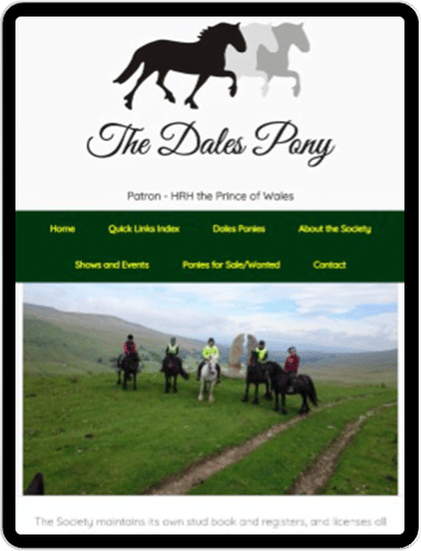 BWS_Dales Pony Society-Tablet