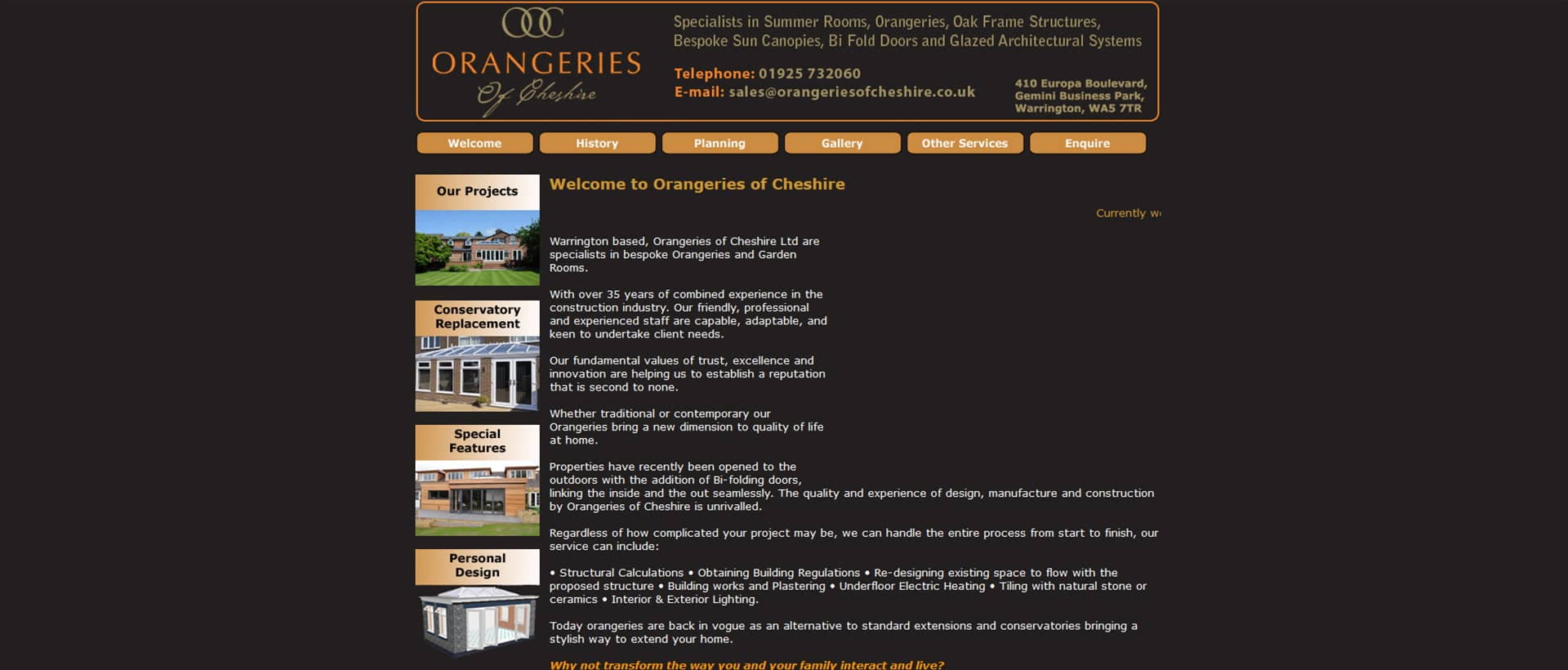 BWS_Orangeries of Cheshire-Before
