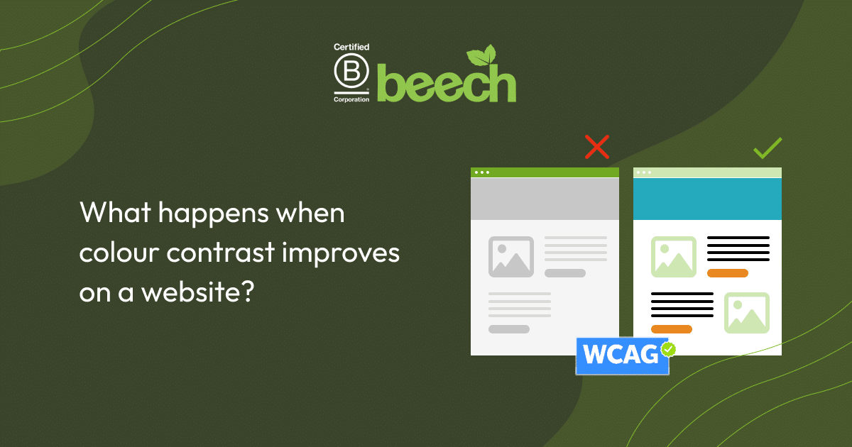 Website accessibility -What happens when colour contrast improves on a website?
