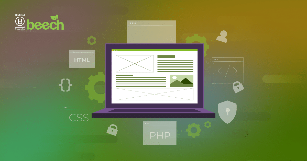 A diagram of a laptop